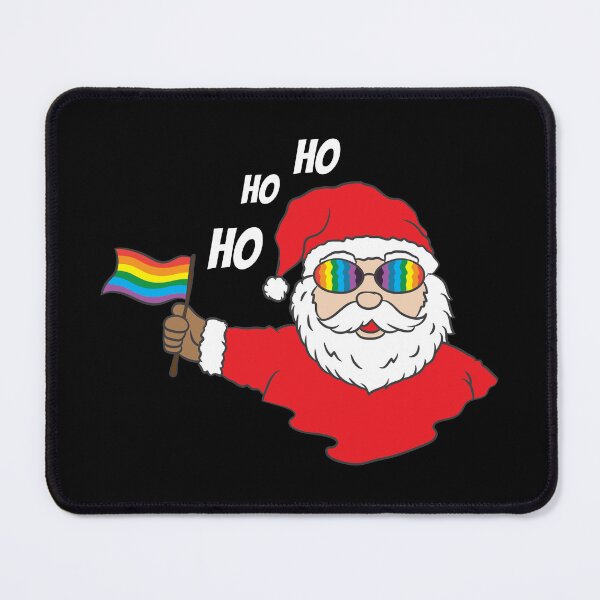 Item preview, LGBT Santa Gay Rainbow Flag Christmas Xmas Gift designed and sold by haselshirt.