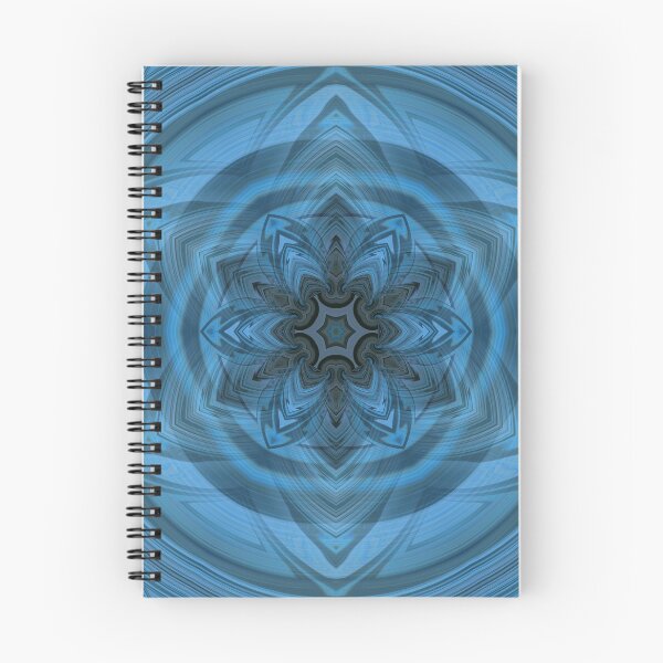 Item preview, elegant shades of turquoise blue floral fantasy in square format designed and sold by mister-john.