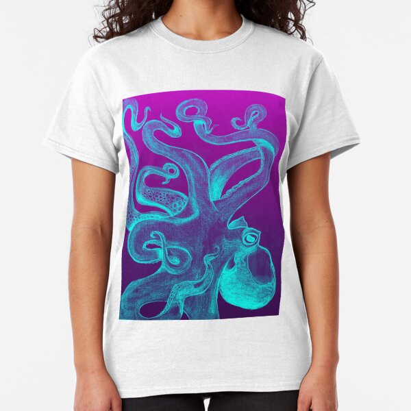 Blue & Purple Octopus Classic T-Shirt