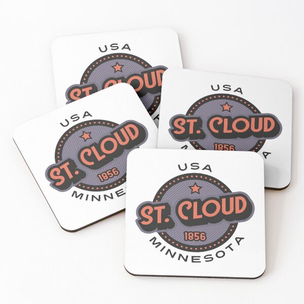 Item preview, St. Cloud, Minnesota, USA. Lettering. Violet and rose color designed and sold by Dmitry Sytnikov.