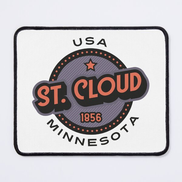 Item preview, St. Cloud, Minnesota, USA. Lettering. Violet and rose color designed and sold by Dmitry Sytnikov.