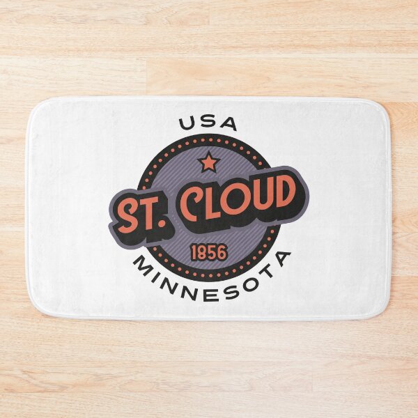 Item preview, St. Cloud, Minnesota, USA. Lettering. Violet and rose color designed and sold by Dmitry Sytnikov.