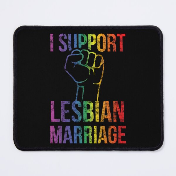 Item preview, LGBT Gay Pride Lesbian I Support Lesbian Marriage grunge designed and sold by haselshirt.
