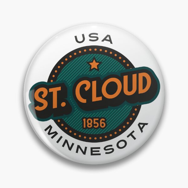 Item preview, St. Cloud, Minnesota, USA. Lettering. Green and yellow color designed and sold by Dmitry Sytnikov.