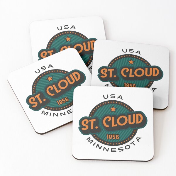 Item preview, St. Cloud, Minnesota, USA. Lettering. Green and yellow color designed and sold by Dmitry Sytnikov.