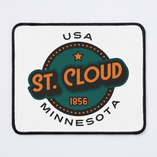 Item preview, St. Cloud, Minnesota, USA. Lettering. Green and yellow color designed and sold by Dmitry Sytnikov.