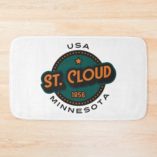 Item preview, St. Cloud, Minnesota, USA. Lettering. Green and yellow color designed and sold by Dmitry Sytnikov.