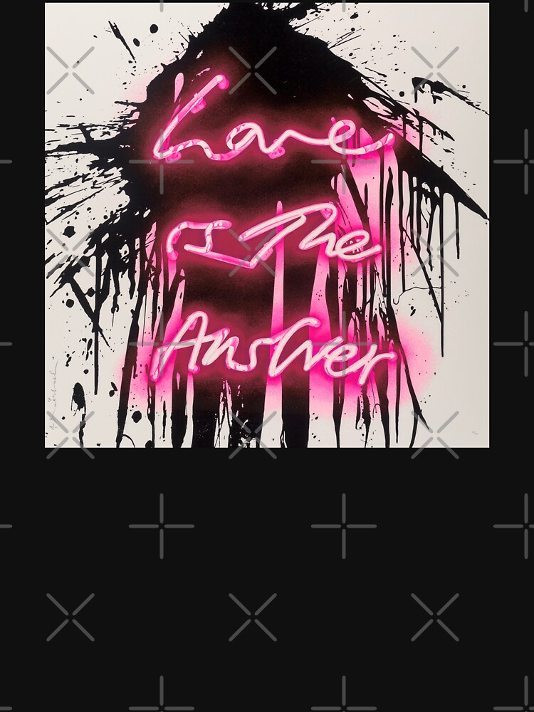 Love Is The Answer - Neon Spray Paint Art Mounted Print for Sale by  WE-ARE-BANKSY