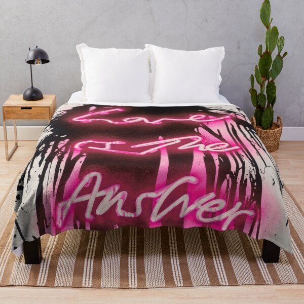 Item preview, Love Is The Answer -  Neon Spray Paint Art designed and sold by WE-ARE-BANKSY.