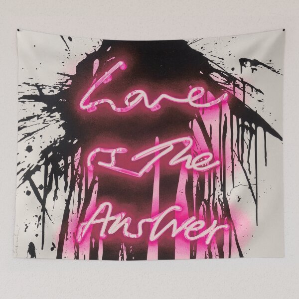 Item preview, Love Is The Answer -  Neon Spray Paint Art designed and sold by WE-ARE-BANKSY.