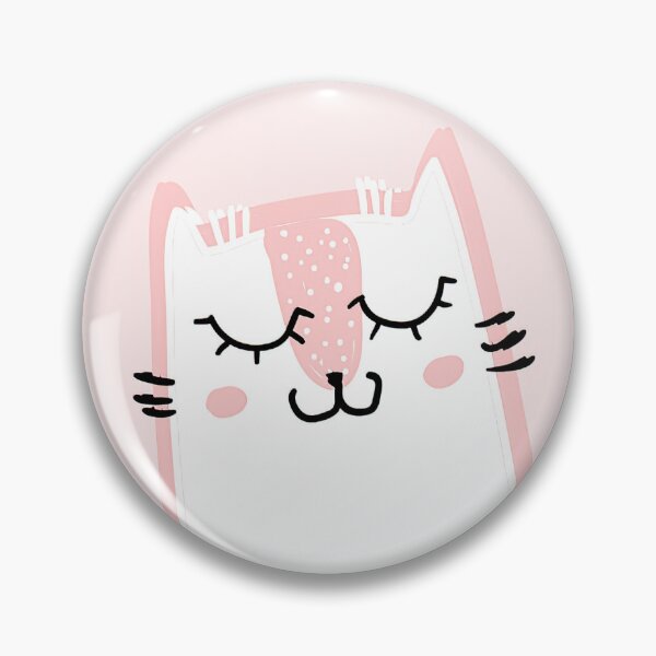 Item preview, Cute Blushing Kawaii Cat Pattern  designed and sold by V0L0S.