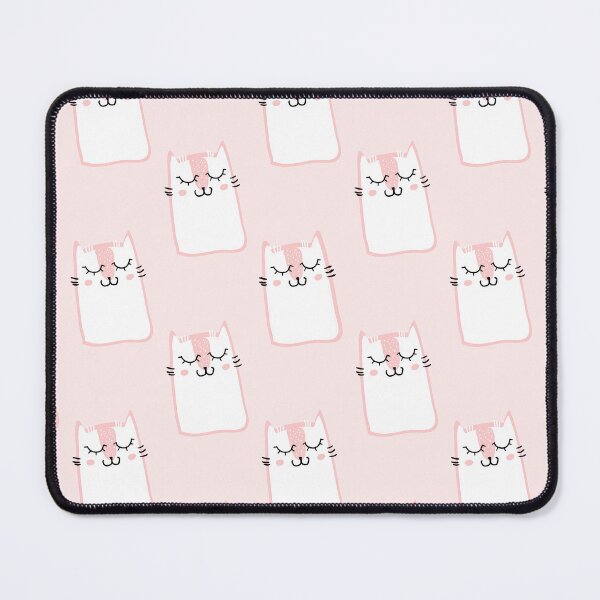 Item preview, Cute Blushing Kawaii Cat Pattern  designed and sold by V0L0S.