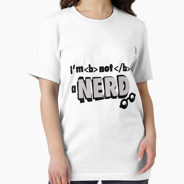 Aperçu de l'œuvre Je ne suis pas un nerd créée et vendue par nektarinchen.