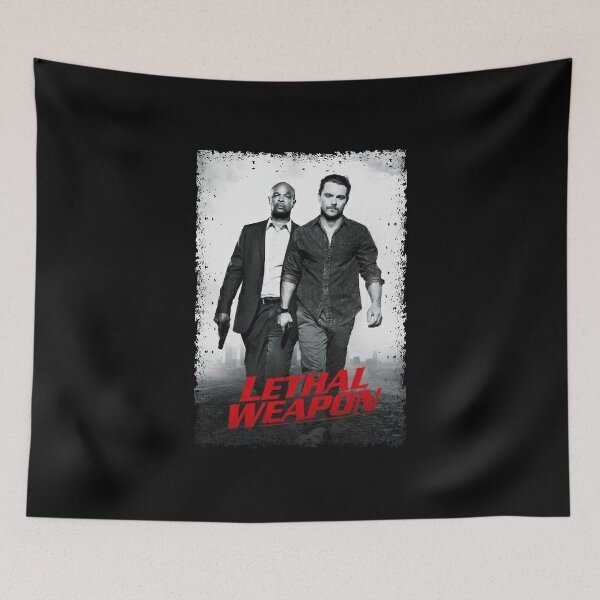 Item preview, Action Movie American Police Motivational Lethal Weapon  Buddy Cop Retro Wave designed and sold by CostaAlmeida.