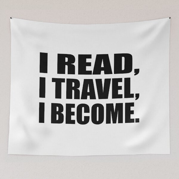 Item preview, I read, I travel, I become designed and sold by Colorfulandfun.