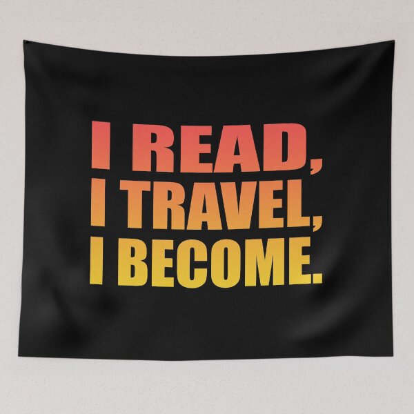 Item preview, I read, I travel, I become designed and sold by Colorfulandfun.