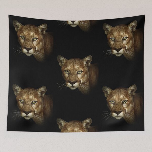 Item preview, Night visitor - Puma on black designed and sold by Trish Hart.