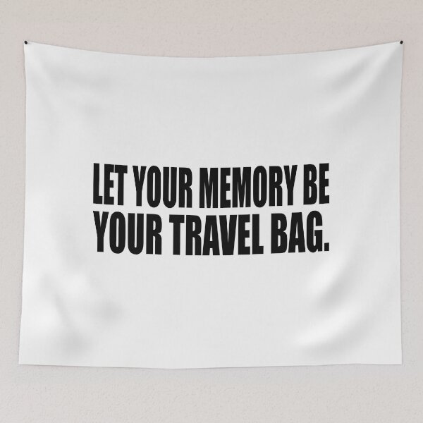Item preview, Let your memory be your travel bag designed and sold by Colorfulandfun.