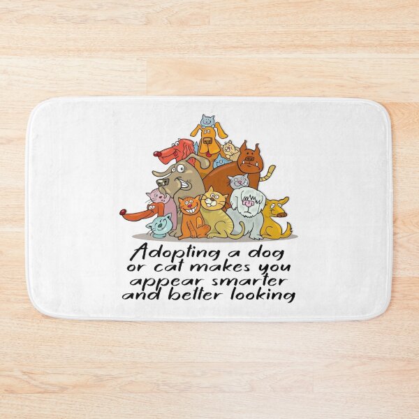 Item preview, Adopting a dog or cat makes you appear smarter and better looking: adopt - don't shop, cat rescue, cat adoption, spay or neuter, dog adoption, dog rescue designed and sold by Becky Hunter.