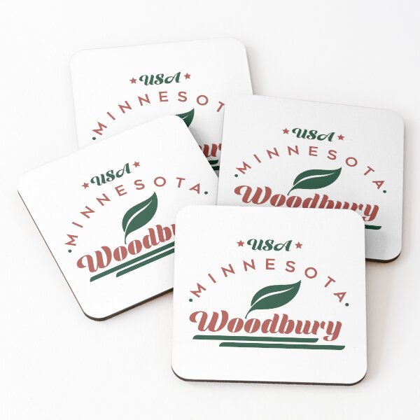Item preview, Woodbury, Minnesota, USA. Lettering. Green and brown color designed and sold by Dmitry Sytnikov.