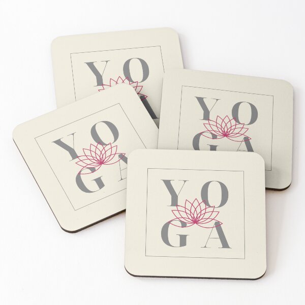 Item preview, Simple Yoga Design with a lotus flower in a rectangle  designed and sold by M-Infinite.