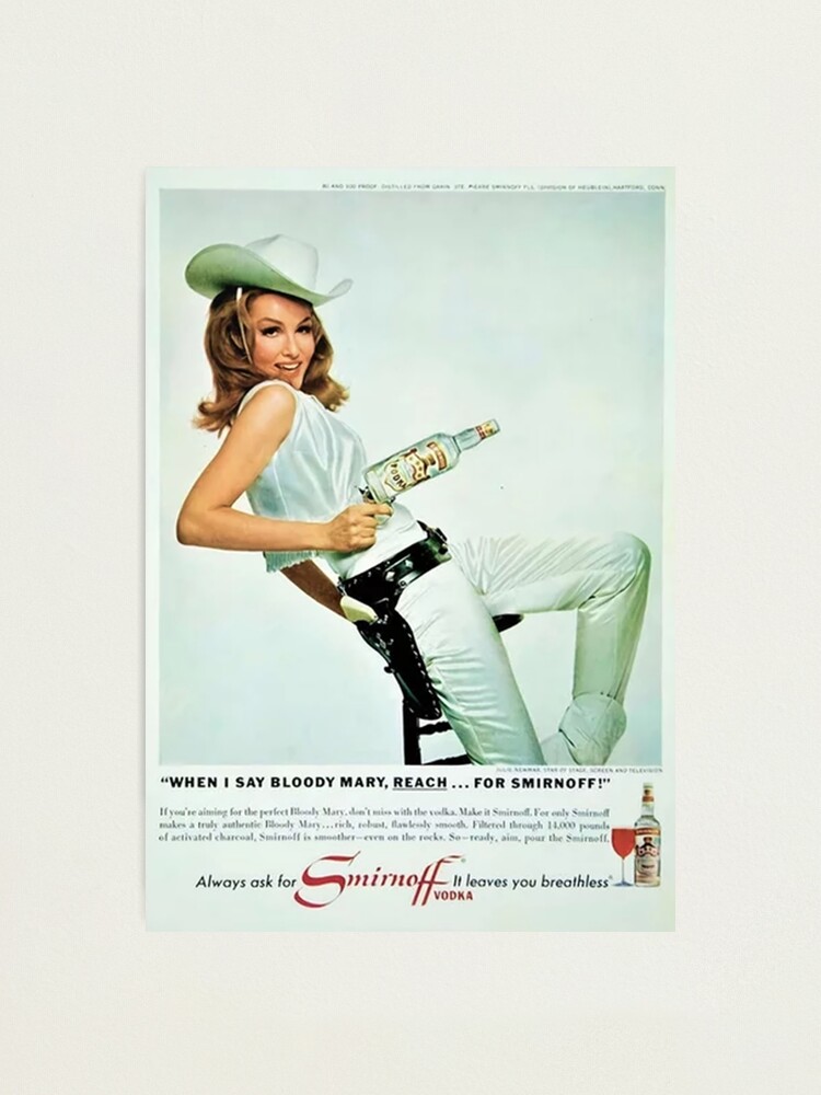 Vodka Martini - Julie Newmar Cowgirl poster Photographic Print