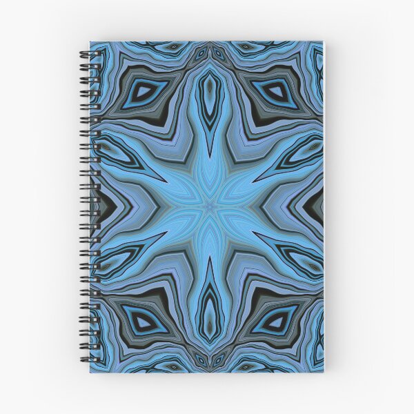 Item preview, colourful shades of turquoise blue floral fantasy in square format designed and sold by mister-john.