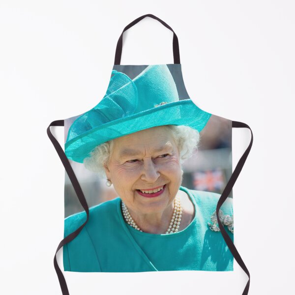 Aperçu de l'œuvre Sa Majesté la Reine Elizabeth II en Turquoise Professional Photo HD créée et vendue par Picturestation.