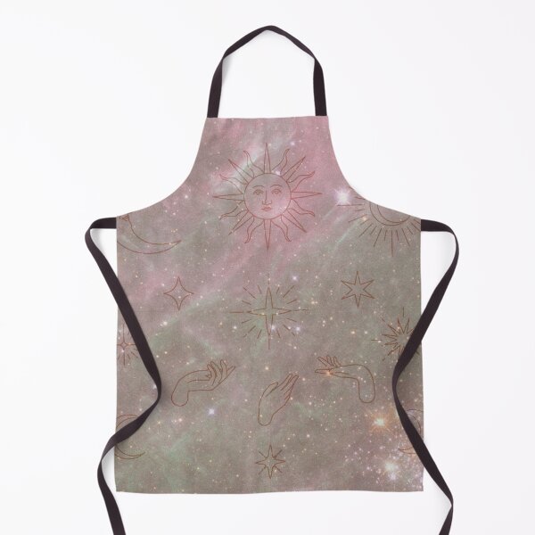 Item preview, pink and gold astrology stars and galaxy pattern designed and sold by Beeroclock.