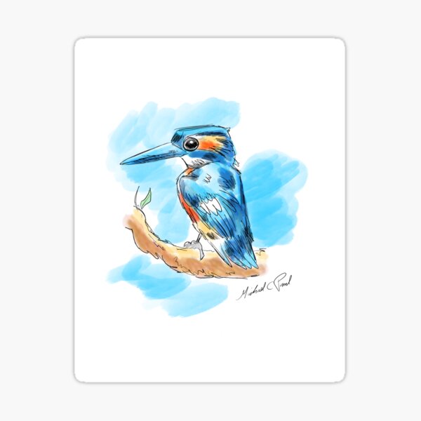 Kingfisher Sticker