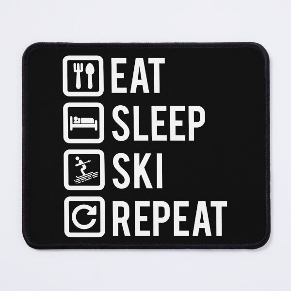 Item preview, Skiing Shirt Eat Sleep Ski Repeat Gift Tee designed and sold by haselshirt.