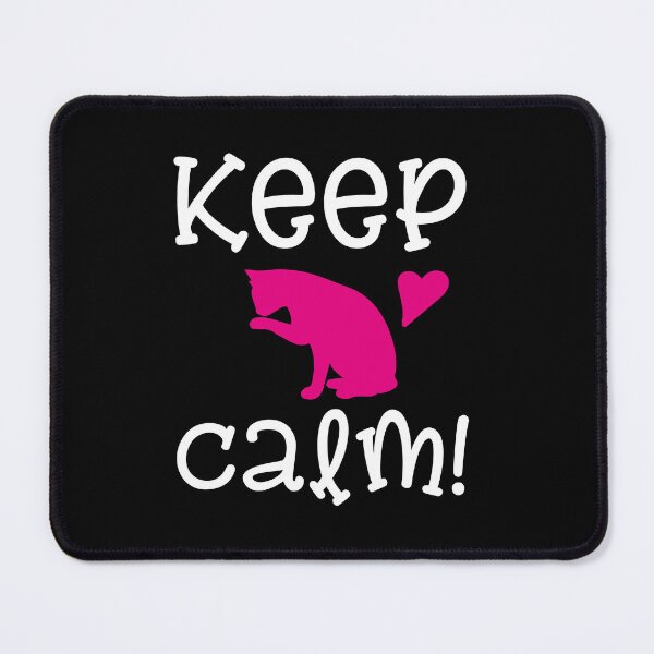 Item preview, Keep Calm And Love Cat Pink Pet Lover Gift Idea designed and sold by haselshirt.