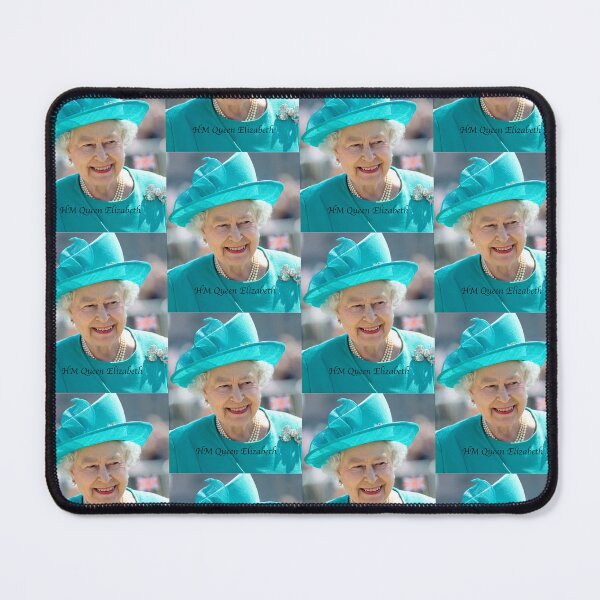 Item preview, HM Queen Elizabeth II in Turquoise Hat Professional Photo HD designed and sold by Picturestation.