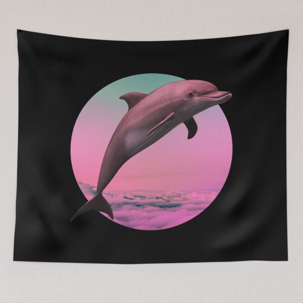 Item preview, Dolphin Vaporwave Gift Aesthetic Seapunk Dolphin funny Gift Classic  designed and sold by ormsmalysbh.