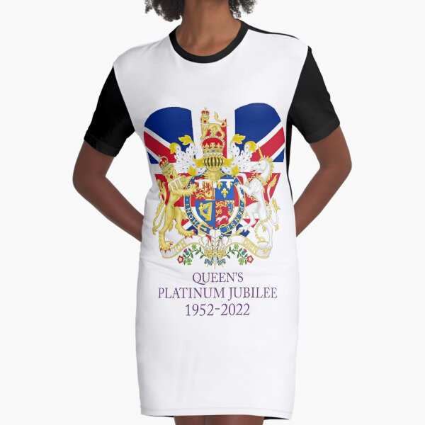 Platinum Jubilee 1952-2022 CELIBRATION Graphic T-Shirt Dress