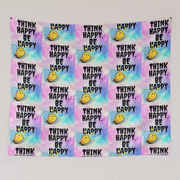 Item preview, Think happy, be happy, design designed and sold by time-to-relax.