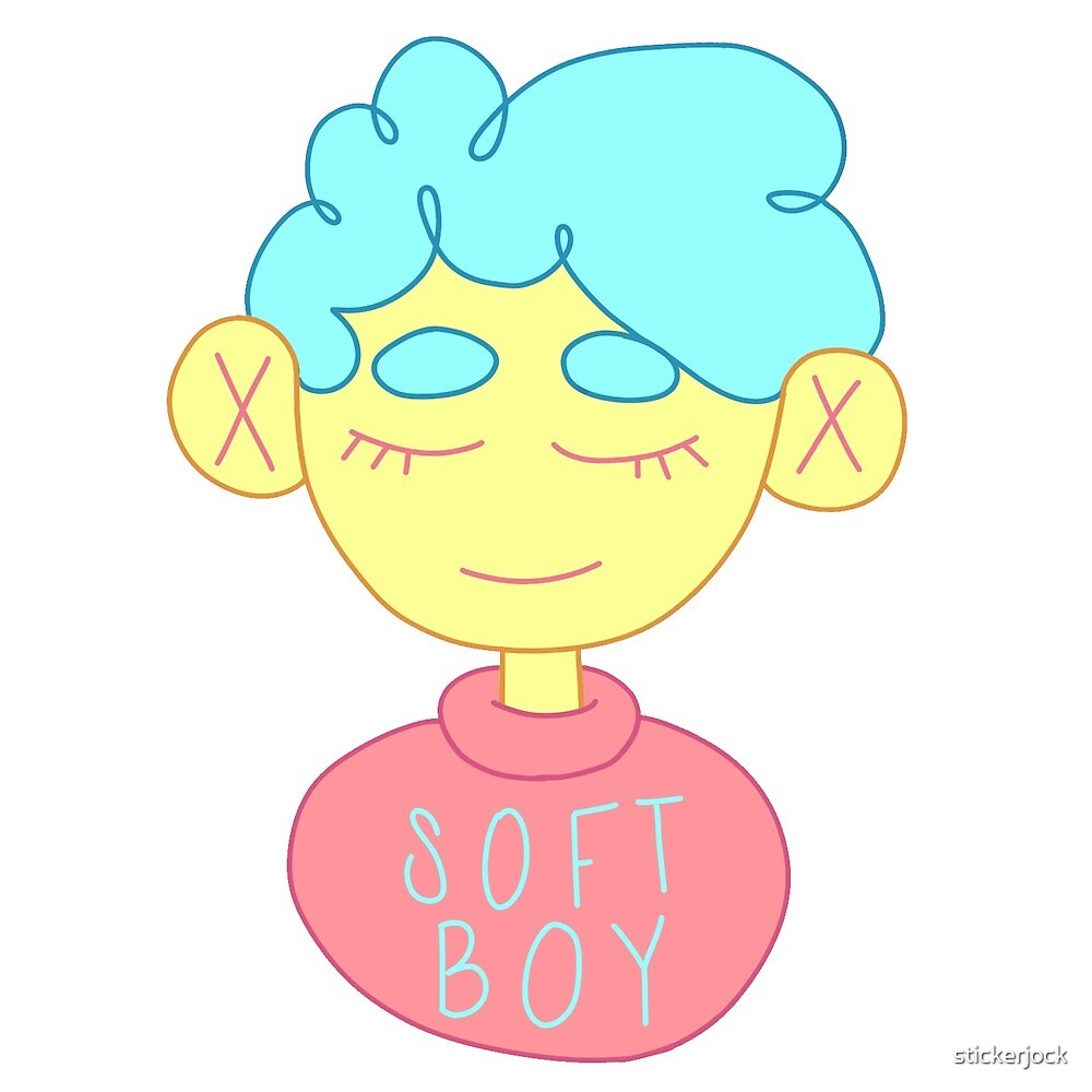 "soft boy" by stickerjock Redbubble