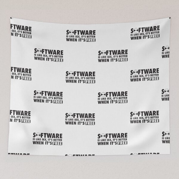 Item preview, Software is like sex, it's better when it's free. designed and sold by nektarinchen.