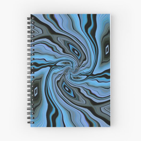 Item preview, shades of turquoise blue spiral in square format designed and sold by mister-john.