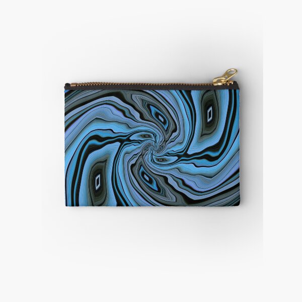 Item preview, shades of turquoise blue spiral in square format designed and sold by mister-john.