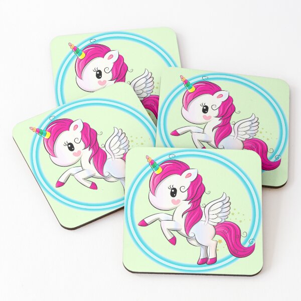 Aperçu de l'œuvre Petite licorne kawaii | Bébé licorne volant créée et vendue par JJMasters.