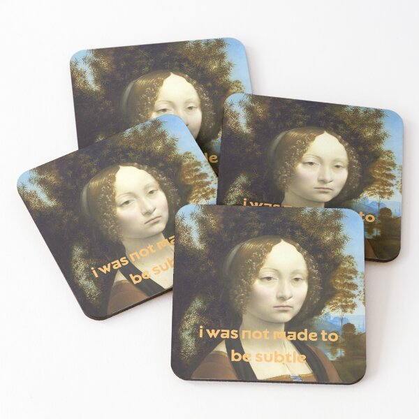 Item preview, Ginevra de' Benci. I Was Not Made To Be Subtle designed and sold by Shifa19.