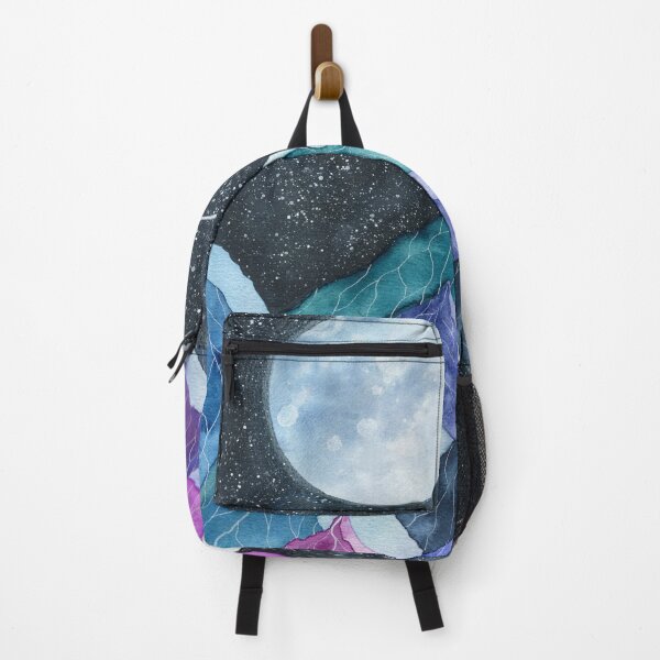 Item preview, Full moon over mountains designed and sold by symmetreeart.