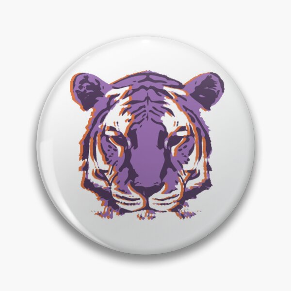Item preview, Purple and Orange Tiger designed and sold by emmamarinelli.