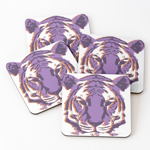 Item preview, Purple and Orange Tiger designed and sold by emmamarinelli.