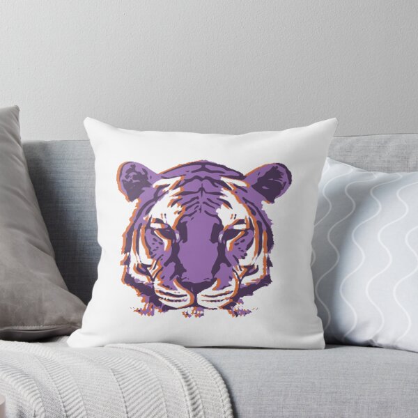Aperçu de l'œuvre Tigre violet et orange créée et vendue par emmamarinelli.
