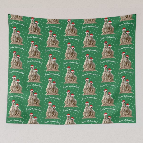 Item preview, Frohe Weihnachten Erdmännchen designed and sold by quentinjlang.