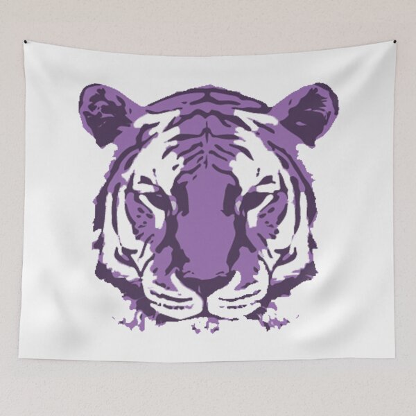 Item preview, Purple Tiger Head  designed and sold by emmamarinelli.