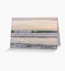 Winter waves at the beach Greeting Card