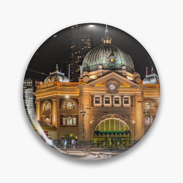 Item preview, Flinders Street Station at Night designed and sold by susanzentay.